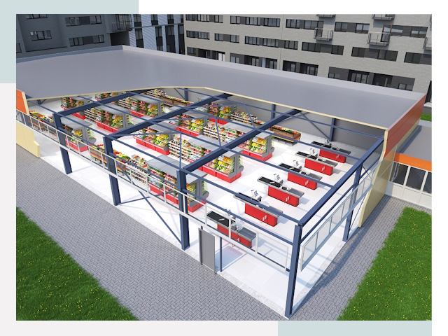 Строительство магазинов в Балахна от 627 руб. за м²