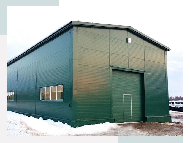 Двускатные ангары в Балахне