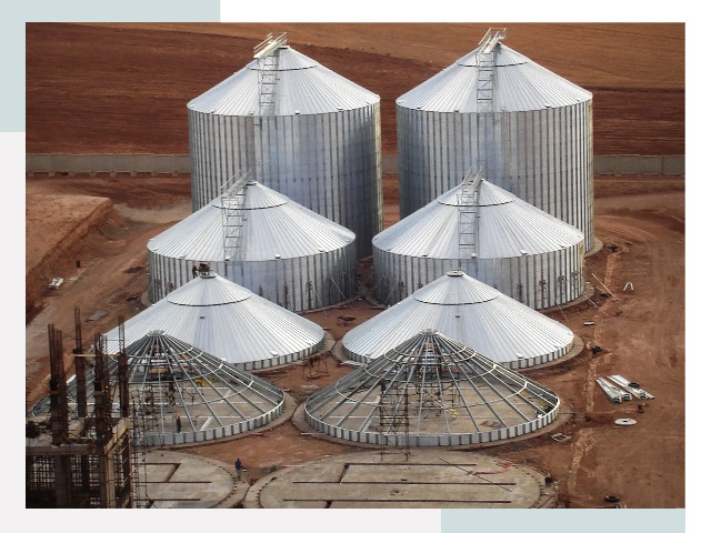 Строительство зерновых силосов в Балахне