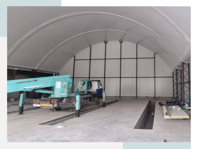 Внутреннее оснащение ангаров в Балахне